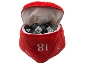 Dice Bag: Red d20 Plush