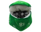 Dice Bag: Green d20 Plush