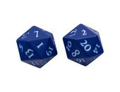 Blue Vivid Heavy Metal D20