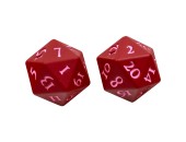 Red Vivid Heavy Metal D20