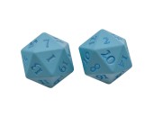 Light Blue Vivid Heavy Metal D20