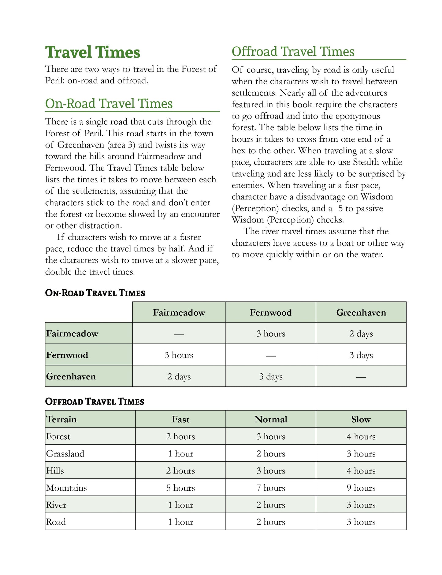 Dungeons & Lairs: Forest of Peril (PDF Only)