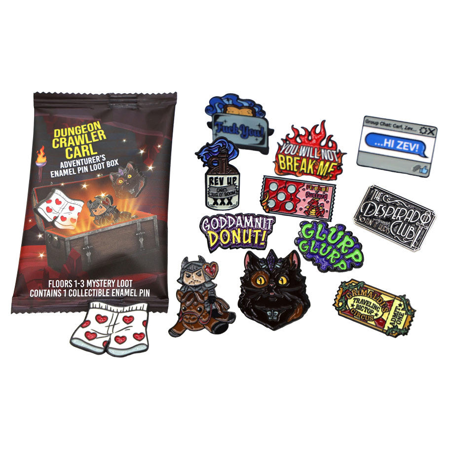 Dungeon Crawler Carl: Adventurer's Pin Loot Box: Floors 1-3 PDQ