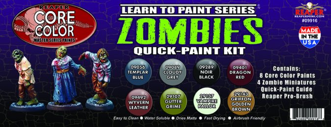 LEARN TO PAINT: ZOMBIES QUICK-PAINT KIT