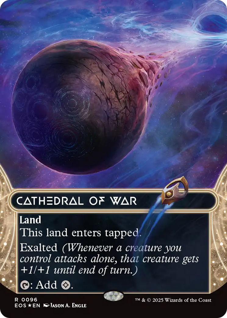 Cathedral of War (0096) (Borderless) (Galaxy Foil) [Edge of Eternities: Stellar Sights]