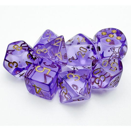 7-set Translucent Lavender with gold