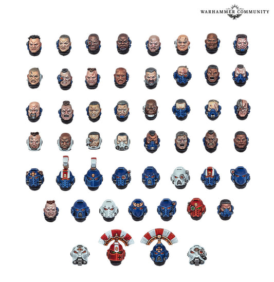 Space Marine Heads