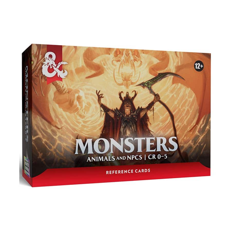 DUNGEONS AND DRAGONS REFERENCE CARDS: MONSTERS (ANIMALS AND NPCS)