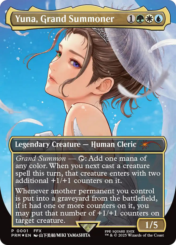 Yuna, Grand Summoner (Borderless) [Wizards Play Network 2025]
