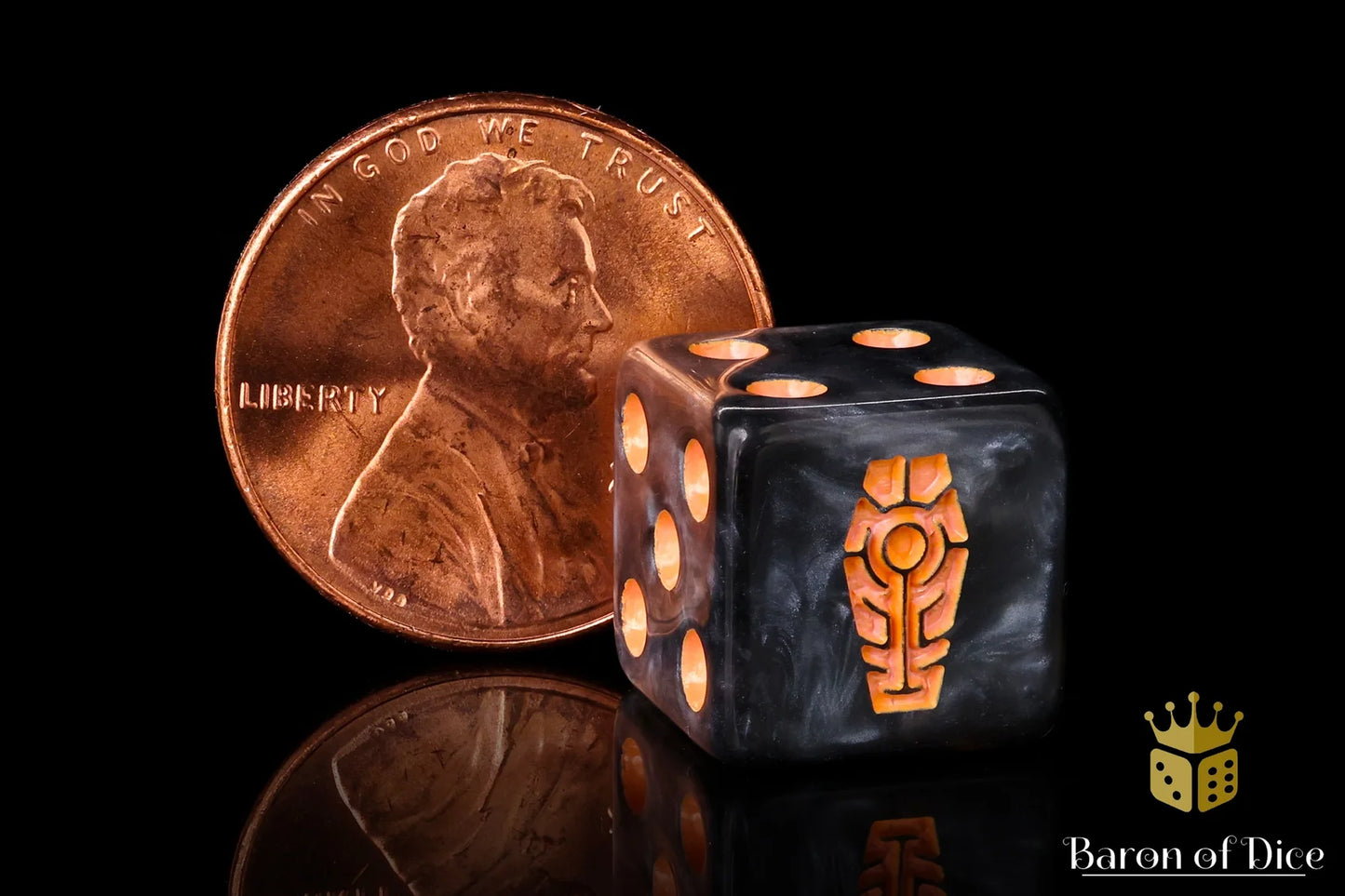 Day of the Dead Dice - Orange Coffin x50