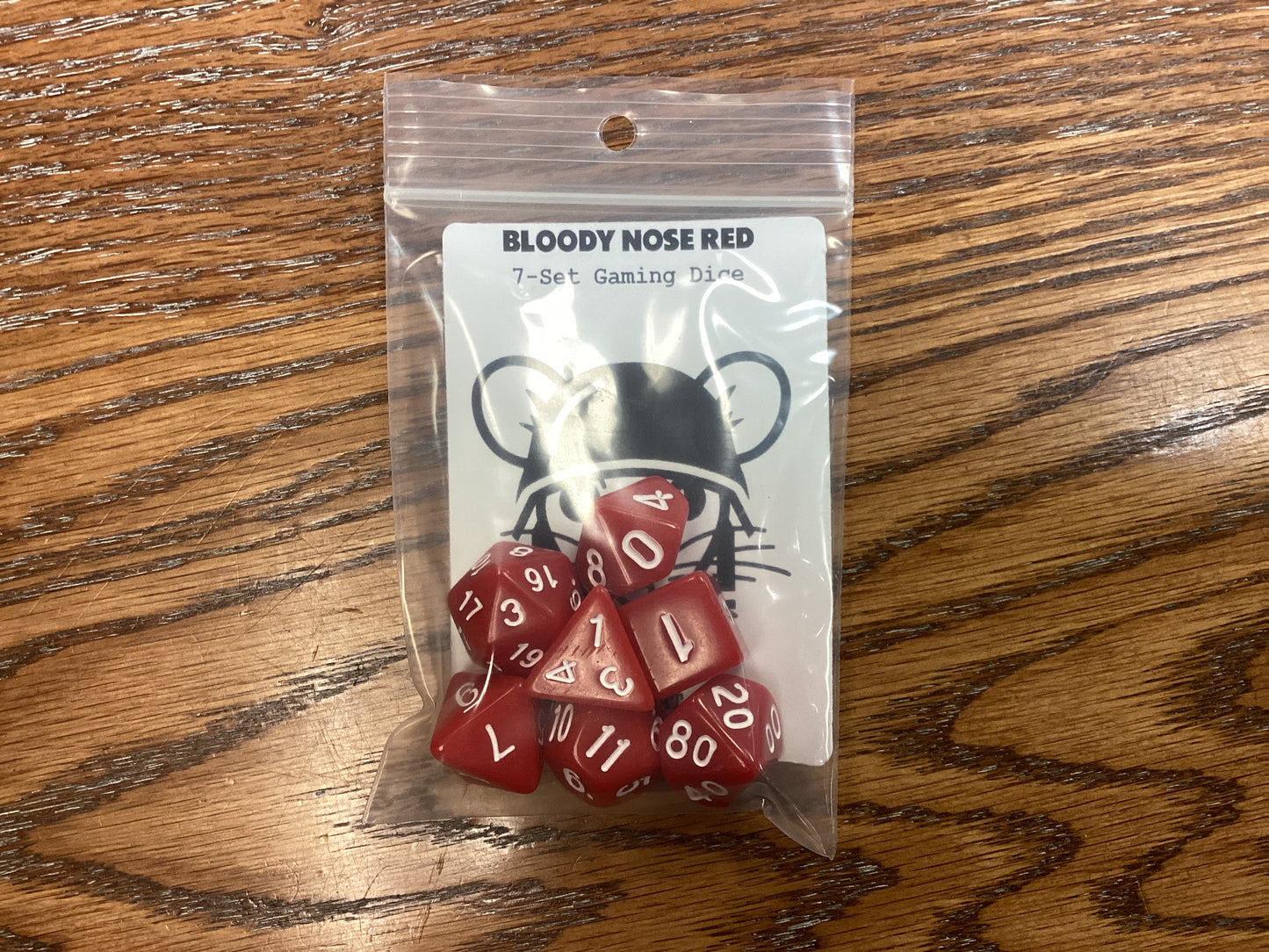 War Rat Dice - Bloody Nose Red