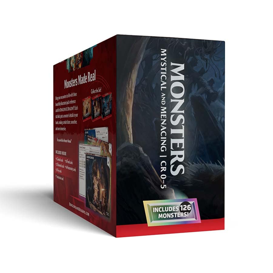 DUNGEONS AND DRAGONS REFERENCE CARDS: MONSTERS (MYSTICAL AND MENACING)