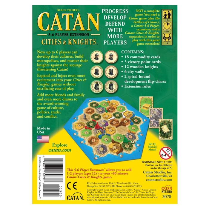 Catan Extension: Cities & Knights 5-6 Player