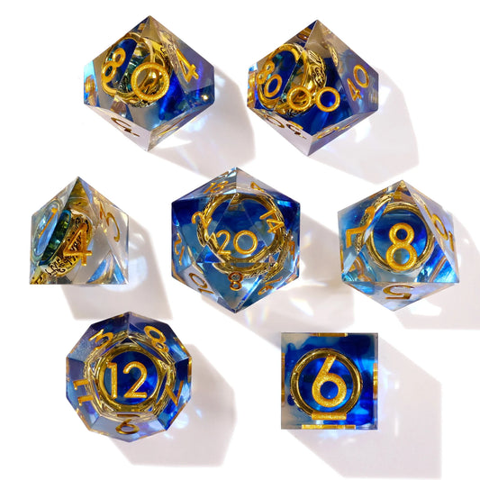 Lost Ring Sharp Edge RPG Dice Set - 7 Pieces