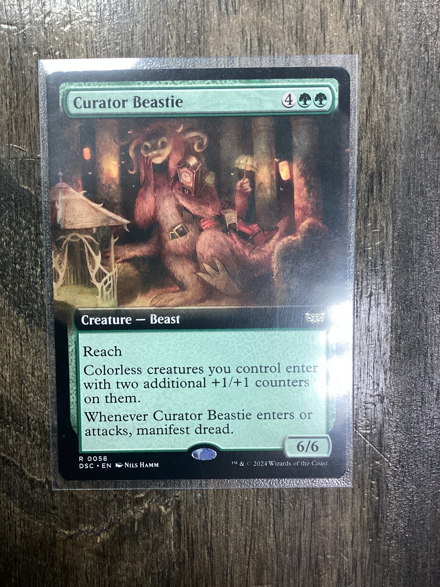 Curator Beastie (Extended Art) [Duskmourn: House of Horror Commander]