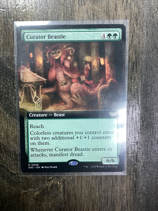 Curator Beastie (Extended Art) [Duskmourn: House of Horror Commander]