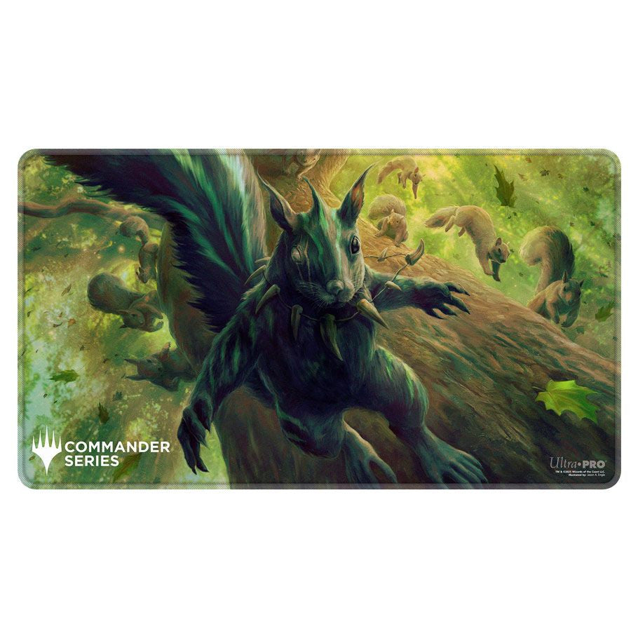 Playmat: Stitched Edge: MTG: Chatterfang, Squirrel General
