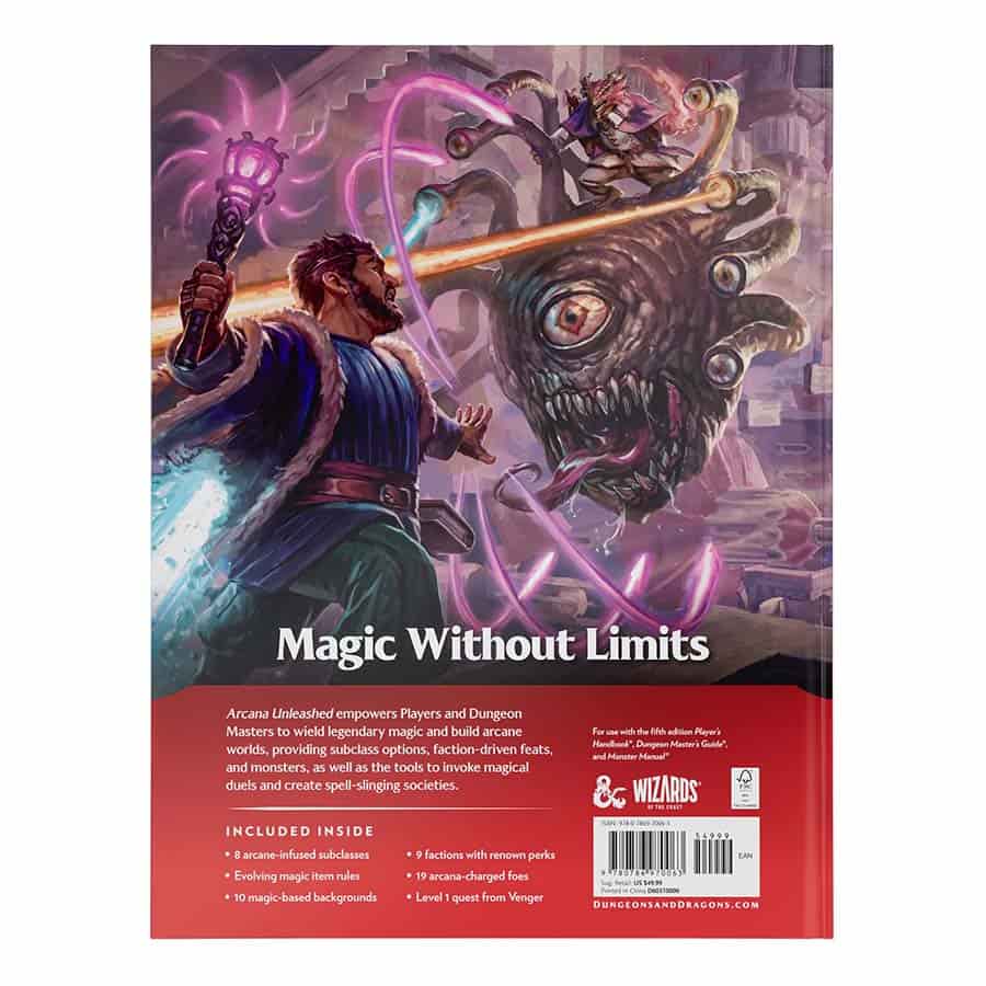 DUNGEONS AND DRAGONS (2024 EDITION): ARCANA UNLEASHED (HARDCOVER)