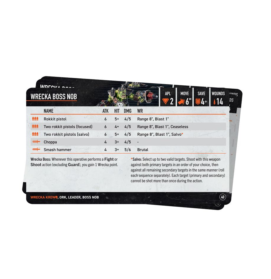 Kill Team: Wrecka Krew – Datacards
