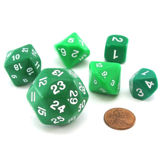 Who Knew? Dice Set Green/White