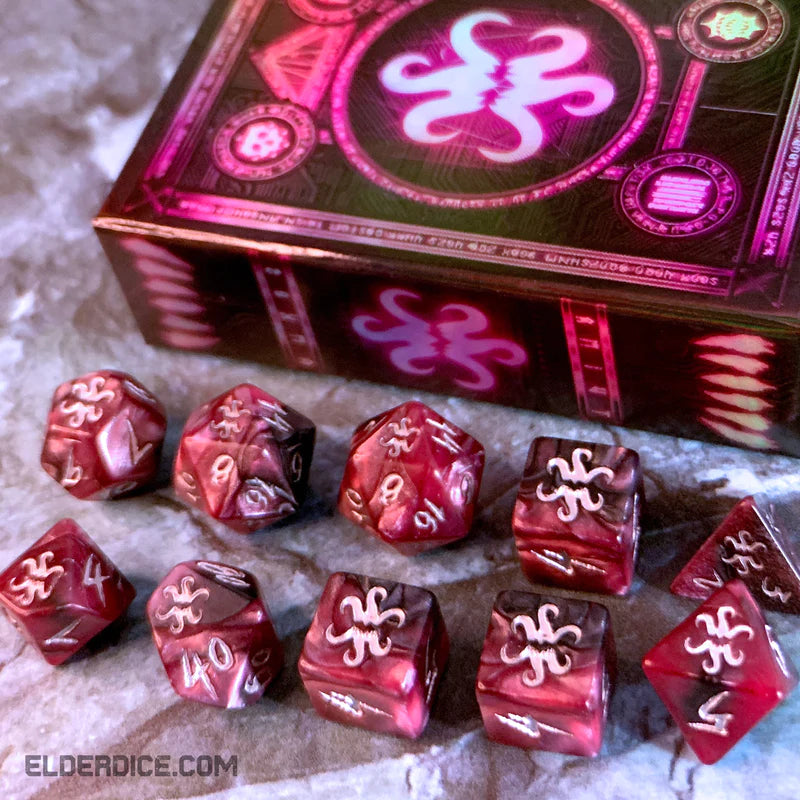 Vast Grimm Elder Dice Set - They Silver Ink