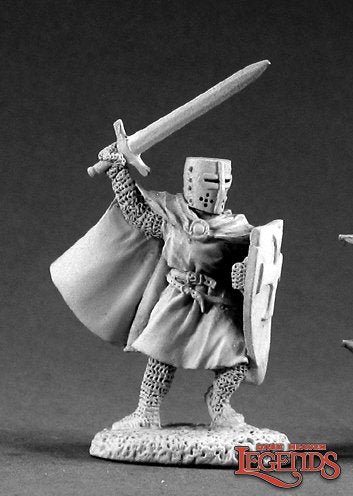 TEMPLAR KNIGHT WITH SWORD AND SHIELD HUMAN PALADIN