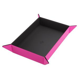 Dice Tray: Rectangle: Black/Pink