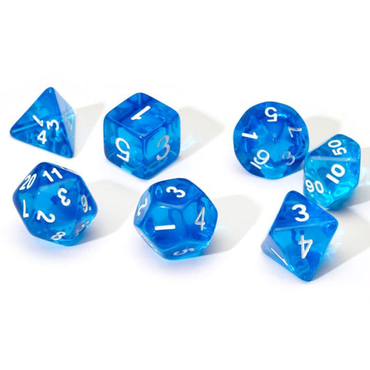 7-Set Translucent Resin Blue with White