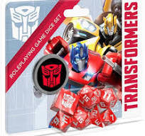 Transformers RPG Dice set red