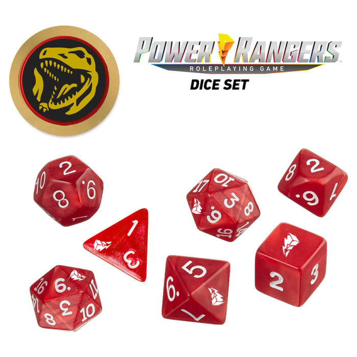 Power Rangers Roleplaying Game Dice Set: Red