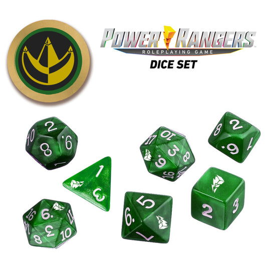 Power Rangers Roleplaying Game Dice Set: Green