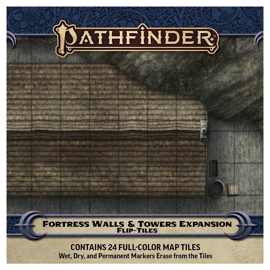 Pathfinder 2E: Flip-Tiles: Fortress Walls & Towers Expansion