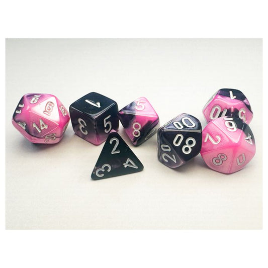 7-Set Mini Gemini Black Pink with White