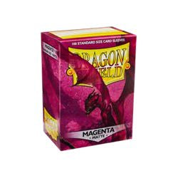 DRAGON SHIELD SLEEVES: MATTE MAGENTA (BOX OF 100)