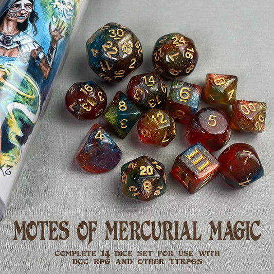 DCC RPG Dice – Motes of Mercurial Magic