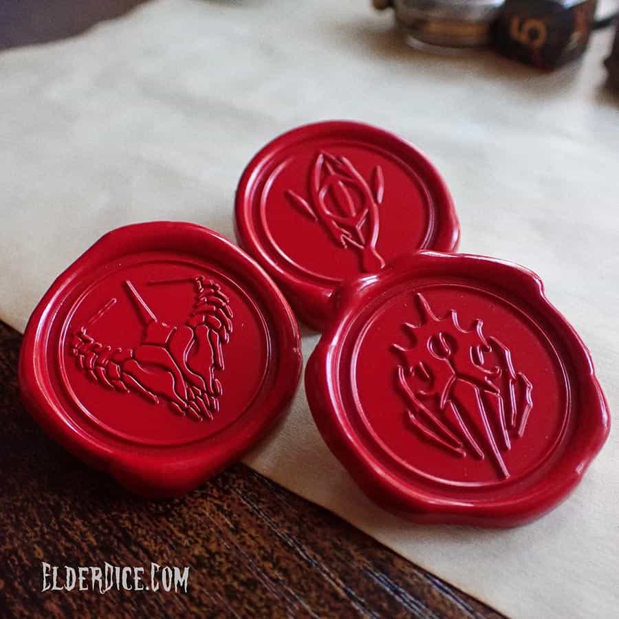 INFINITE BLACK: SHARDS OF ILLUMINATION RED WAX PIN SET