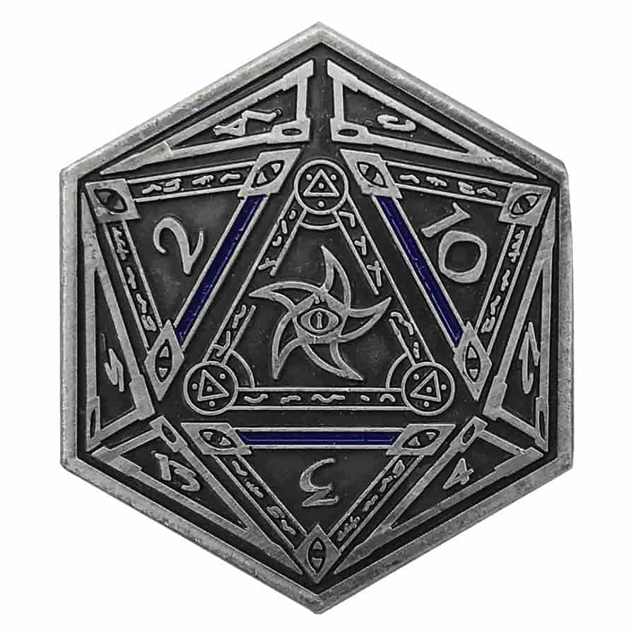INFINITE BLACK: D2 COIN: ASTRAL ELDER SIGN (SILVER)