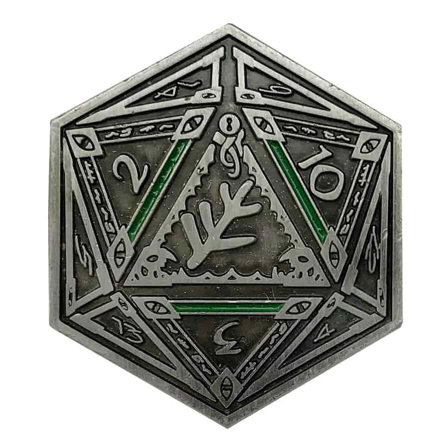 INFINITE BLACK: D2 COIN: ELDER SIGN (SILVER)