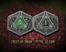 INFINITE BLACK: Crest of Dagon d2 Coin