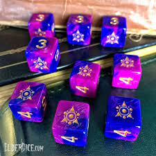 Sigil of the Dreamlands Dice - Eldritch Nebula d6 Set