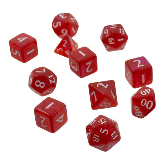 Dice Set: Eclipse 11 Apple Red