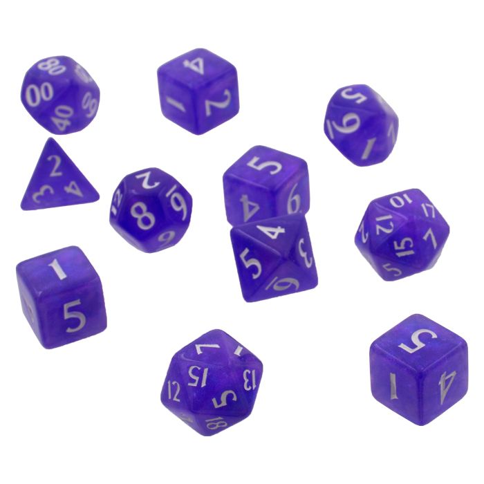 Dice Set: Eclipse 11 Royal Purple