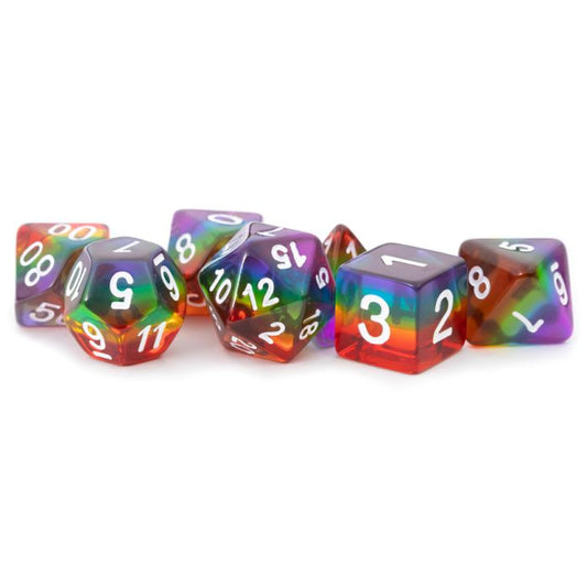 7-Set Translucent Rainbow with White