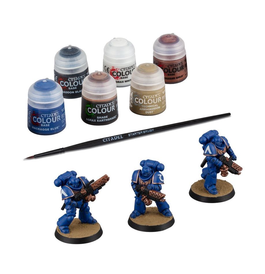 SPACE MARINES: INFERNUS MARINES + PAINTS SET