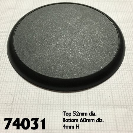 60MM ROUND PLASTIC DISPLAY BASE (10)