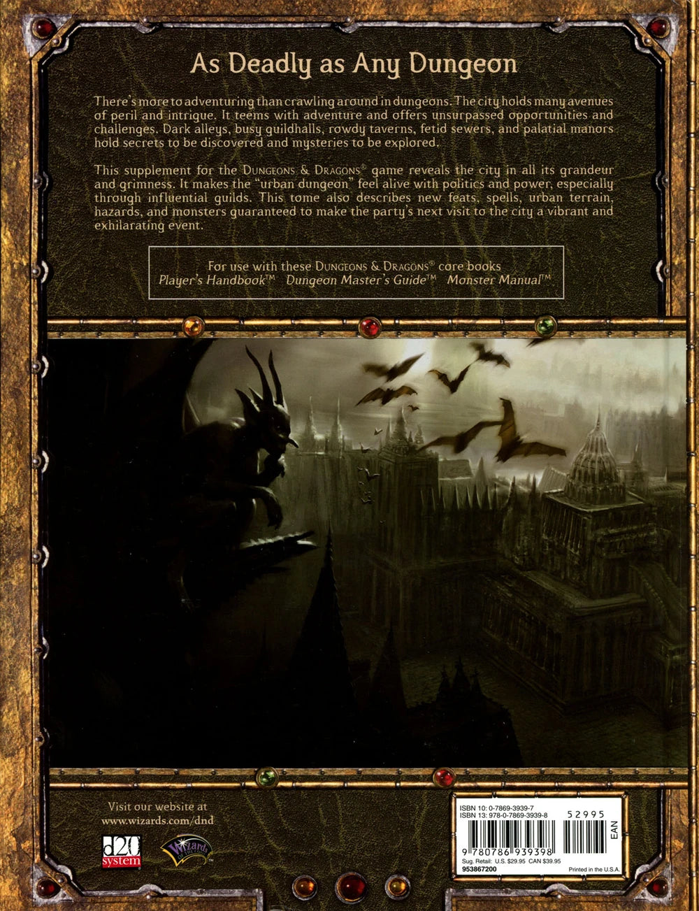 USED D&D Cityscape 3.5 edition