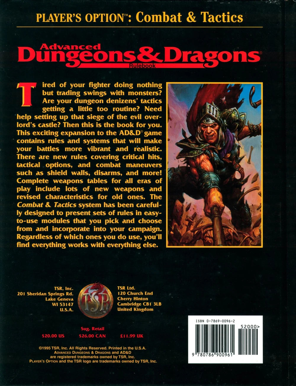 USED AD&D players Option: Combat and Tactics revised
