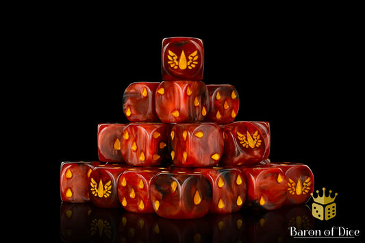 Blood Drop Dice - Round Corner (25)