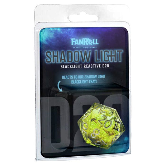 d20 Single Liquid Core: Blacklight: Neon Green