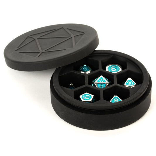 Dice Case: Silicone Round Black